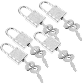 4Pcs Heart Shaped Padlocks With Keys | Colorful Mini Locks For Diaries & Luggage