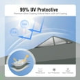 thumbnail image 4 of Alpha Joy 10x10ft Pop-up Canopy Instant Outdoor Canopy Tent Portable Straight Leg Shelter with Roller Bag for Outside, Gray, 4 of 8