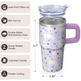 thumbnail image 3 of 20OZ Dog Themed Travel Cup with Handle Stainless Steel Insulated Tumbler Special Dog Lover Gifts Unique Birthday Christmas Presents for Women Men Durable and Suitable for All Beverages, 3 of 6