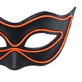 thumbnail image 5 of Xfvqtps LED Mardi Gras Mask for Women Flash Light up Masquerade Masks Half Face Carnival Mask for Makeup Performance Ball Party(Battery Not Included) Orange, 5 of 5