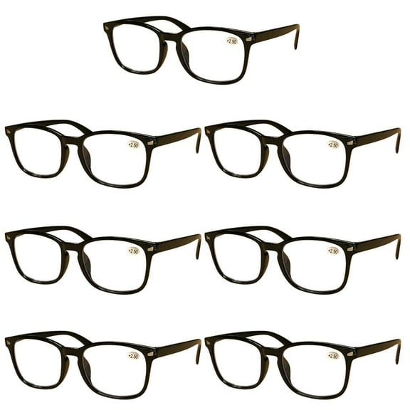 7 Pairs Mens Unisex Blue Light Blocking Reading Glasses Anti Blue Light Readers  0.75