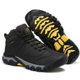 thumbnail image 4 of AX BOXING Men's Four Season Boots Outdoor Winter Hiking Boots Black, 4 of 10