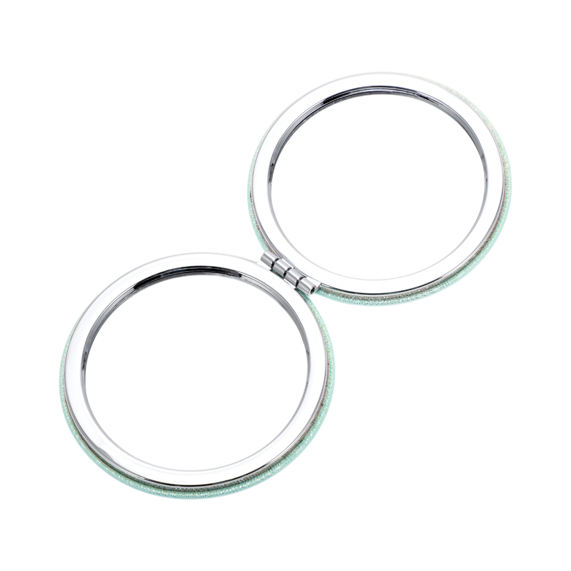 Unique Bargains 1pc Circular Makeup Mirror for Personal Grooming Green