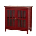thumbnail image 2 of Simple Living  Portland 2-Door Glass Cabinet Red, 2 of 3