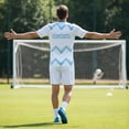 thumbnail image 4 of SCSAlgin Soccer Jersey for Men Short Sleeve Training Shirt Breathable Sport Casual T Shirt for Soccer Fans, 4 of 6