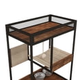 thumbnail image 3 of Cat Litter Box Enclosure with Shelves,Hidden Litter Box with Scratching Posts, litter box furniture ,Wooden Cat tree, 3 of 17