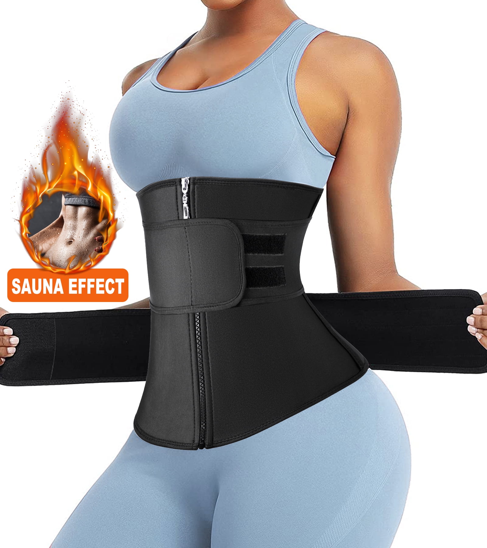 Details about   US Fajas Women Reductoras Abdomen Colombianas Sauna Suits Sweat Body Shaper Gym 