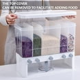 Rice Dispenser Food Dispenser 22LB Rice Bucket, 5Grid Rice Storage Dry