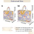 thumbnail image 2 of FORMRS Womens Corduroy Tote Bag Crossbody Shoulder Handbag with Pocket, Purple Clouds, 2 of 7