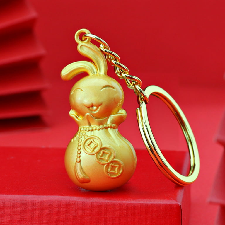 Operitacx 2pcs Rabbit Keychain Rabbit Bag Charms Chinese Mascot