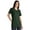 Dark Green, variant on Inkmeso Womens Basic Crewneck Tshirt Short Sleeve Regular Fit Long Tee Workout Top