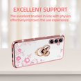 thumbnail image 6 of nancheng Kickstand Rose Slim Cell Phone Case with Phone Strap for Samsung Galaxy A14, Rose, 6 of 7