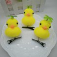 thumbnail image 4 of Yoetaun Cute Yellow Duck Hairpin Fun and Unique Hair Accessory for Kids and Women Cartoon Hair Clip Fashionable Headpieces Color 5, 4 of 8