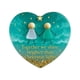 thumbnail image 2 of Adorno de amistad de vidrio marino en forma de corazón, hecho a mano, recuerdo de corazón de amistad eterna., 2 of 5