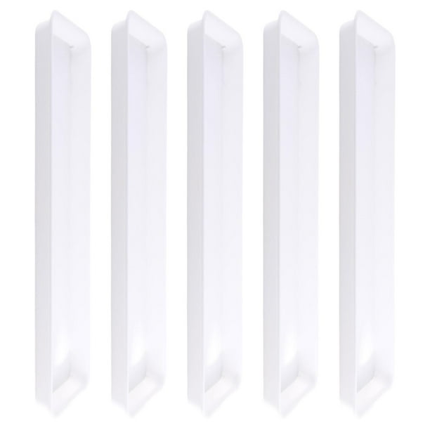 5 piezas de platillos para plantas, platillos para macetas, bandejas para macetas, bandejas para macetas de jardín Blanco