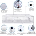 thumbnail image 4 of OASISHOME 10'x30' One Push Setup Pop-Up Canopy Tent with 8 Removable Sidewalls,Carry Bag,Waterproof Commercial Gazebo for Weddings/Outdoor Events, Heavy-Duty Frame& Stakes,Ropes (White), 4 of 6