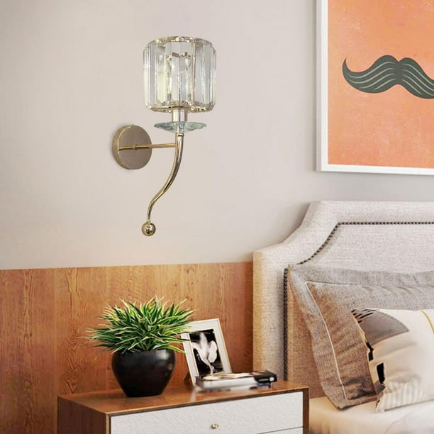 Aplique de pared, enchufe de pared, lámpara moderna montada en la pared para interiores, lámpara de pared, pantalla, apliques de baño para dormitorio, , Estilo b