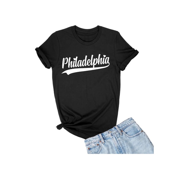 Go All Out City Of Philadelphia Pennsylvania Fashion Script T-Shirt Mens/Women/Youth