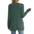 thumbnail image 6 of qolati Ribbed Knit Sweters for Women Dressy Casual Long Sleeve Shirts Crewneck Fall Outfits with Pockets Long Tunic Tops XL, 6 of 8