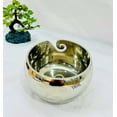 thumbnail image 3 of Opulent Silversmith Unbreakable Aluminum Metal Yarn Storage Bowl Nickel Plated for Skeins Hanks & Balls | Knitting & Crochet Notions, 3 of 5