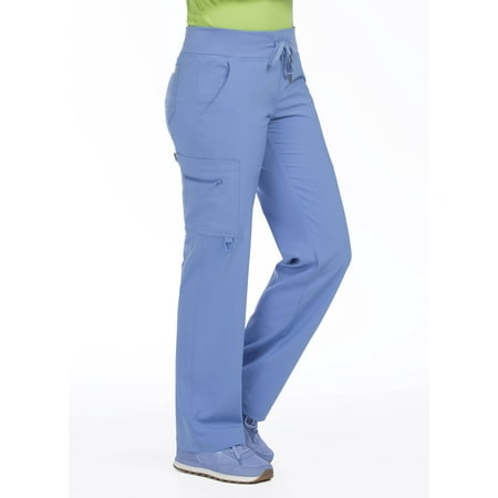 Activate by Med Couture Women's 8747 Yoga Cargo Scrub Pant -Ceil-Large
