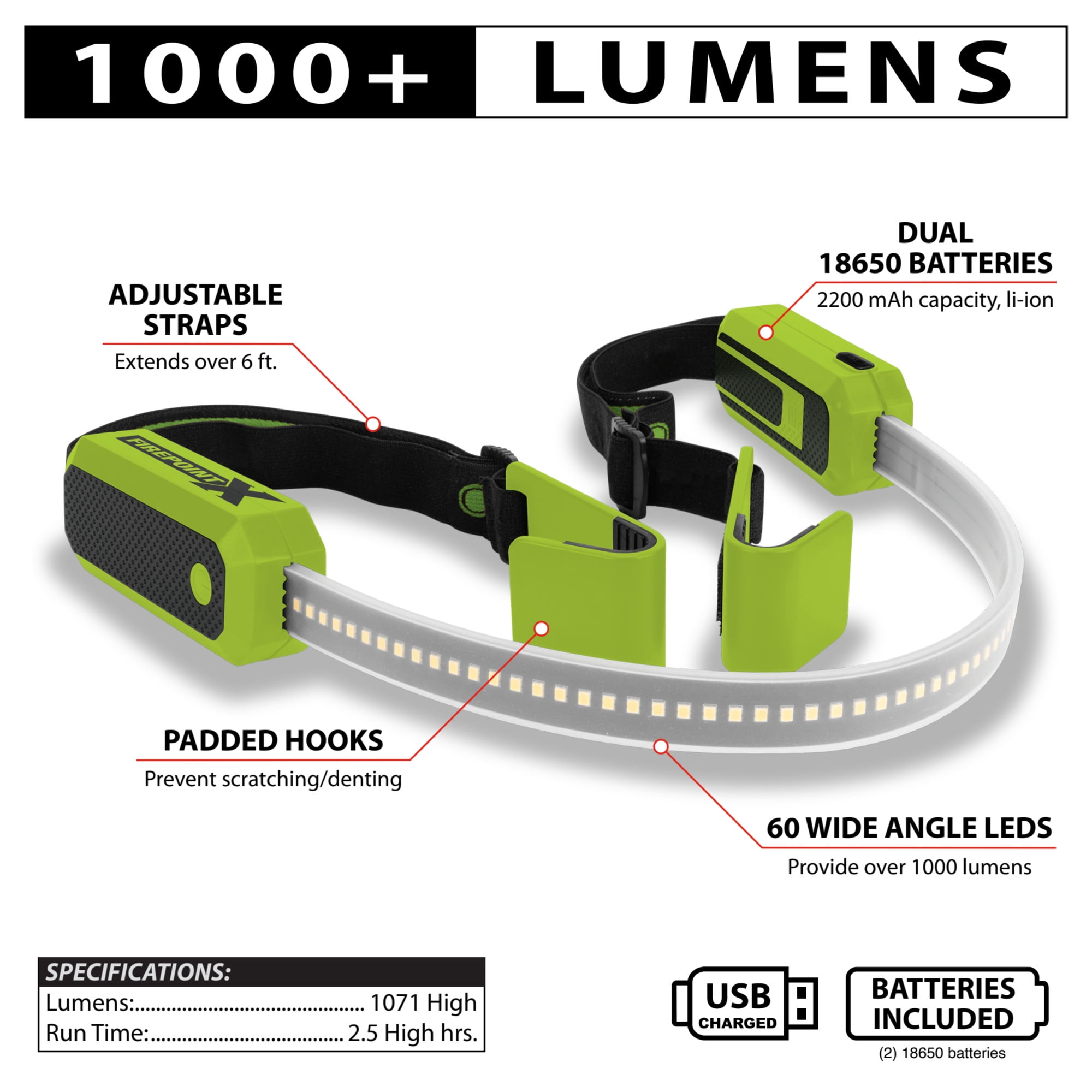 Performance Tool W2673 60 in. 1000 Lumen LED Underhood Work Light