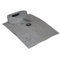 thumbnail image 2 of Mens Milani dress shirt soft cotton Blend easy wash business long sleeves Gray, 2 of 6