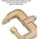 thumbnail image 3 of Welding Ground Clamp, 500A Brass G-Type Ground Clamp, 43mm Jaw Width for Tig Welders, 3 of 4