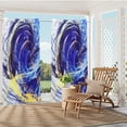 thumbnail image 1 of HGmart 3D Printed Outdoor Curtain Panel - 58x120in Gazebo Patio Waterproof Curtain Abstract(B) 1 Panel, 1 of 3