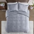 thumbnail image 4 of Maddox Striated Cationic Dyed Oversized Comforter Set with Pleats, 4 of 5