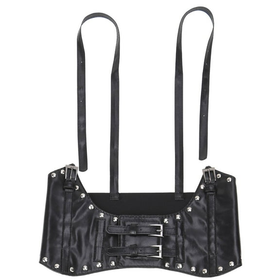 ZHENHONG Cinch Belt for Women Punk Style Decorative Outside Vest Waistband Elastic Wide Suspender Waist Belt Women's Accessories Belt Black