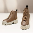 thumbnail image 6 of CMR CHAMARIPA Elevator Boots For Women - Brown Leather Height Increasing Shoes 3.15 Inches / 8CM, 6 of 9