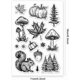 thumbnail image 2 of Sellos transparentes de otoño: sellos de silicona con forma de setas y calabazas para manualidades y scrapbooking., 2 of 7
