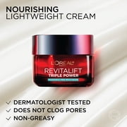 LOreal Paris Revitalift Triple Power Face Moisturizer, Unscented Cream, 1.7 oz