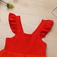 thumbnail image 5 of IBTOM CASTLE Toddler Little Girls Rainbow Twirly Skater Dress Kids Back to School Dress Summer Casual Tea Party Beach Sundress 5-6 Years Rainbow, 5 of 8