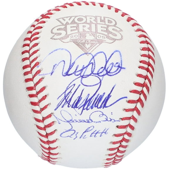 Andy Pettitte, Derek Jeter, Jorge Posada and Mariano Rivera New York Yankees Cour Four Autographed 2009 World Series Logo Baseball - Fanatics Authentic Certified