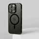 thumbnail image 1 of Funda magnética transparente HD ultrafina para iPhone 16 15 14 13 12 Pro Max Plus Magsafe carga inalámbrica contraportada transparente PCHD Black For iPhone 16, 1 of 6