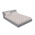 thumbnail image 3 of Geometric Bedding Set with Sheet & Covers, Entwined Circles with Small Plus Signs Inside Abstract Design, Printed Bedroom Decor 2 Shams, 4 Sizes, Dried Rose Slate Blue, by Ambesonne, 3 of 3