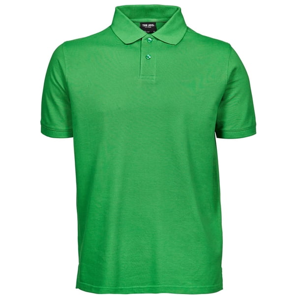 Tee Jays - Polo pique grueso de manga corta para caballero/hombre de primera Modelo Heavy (tallas grandes hasta 5XL) - Verano/ Vacaciones (Verde primavera)