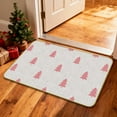 thumbnail image 5 of forest Green Christmas Door Mats Christmas Welcome Doormat Xmas Tree Print Winter Holiday Kitchen Rugs for Floor Home Decor Low-Profile Mats,15.7x23.6in, 5 of 5