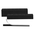 thumbnail image 1 of 16pcs Almohadillas de Fieltro Rectangulares para Muebles 5 7/8" x 1/2" Autoadhesivas Antideslizantes Negras, 1 of 7