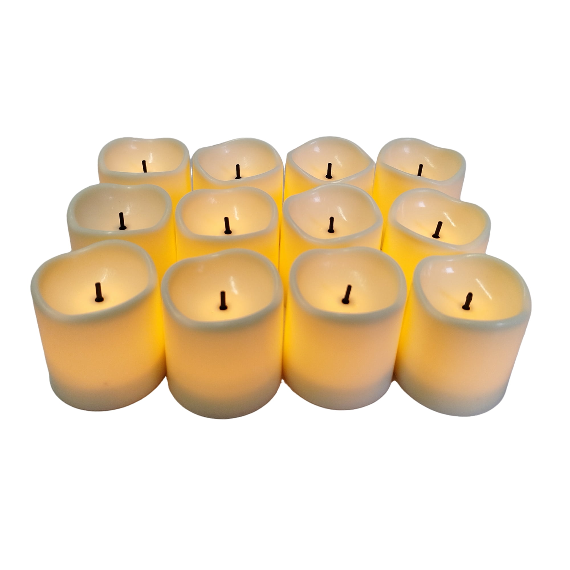 Mainstays Ivory Unscented Flameless LED Votive Candles, 12 pack, Mainstays 12 pack LED Votive Candles