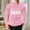 Pink, variant on EchfiProm Mens Graphic Tees Valentine Shirts Navy Long Sleeve Crewneck Waffle Tops for Adult Love 2XL