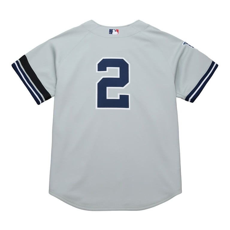 Men's Mitchell Ness Derek Jeter Gray New York Yankees
