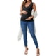 thumbnail image 2 of Camisetas sin mangas básicas de maternidad con fruncido cruzado para el Día de la Madre, paquete de 2, para mujeres, en negro y gris, talla mediana., 2 of 6