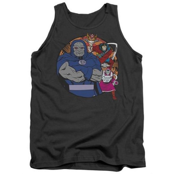 Trevco Dc-Apokolips Represent - Adult Tank Top - Charcoal, Extra Large