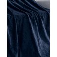 thumbnail image 3 of Flannel Fleece Blanket-Navy, 3 of 7