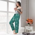 thumbnail image 5 of Balery teal green paw print Women's Pajama Pants,Ultra Lightweight Pjs,Lounge Pant-XX-Large, 5 of 6