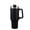 Black, variant on Muka 40 Ounce Tumbler with Handle and Straw, Powder Coated Vacuum Insulated Travel Cup-White