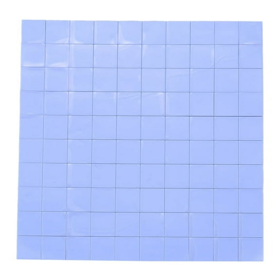 100x 10x10x1mm silicone thermal pad for conductive heat sink Insulation Pate, Blue_wm25